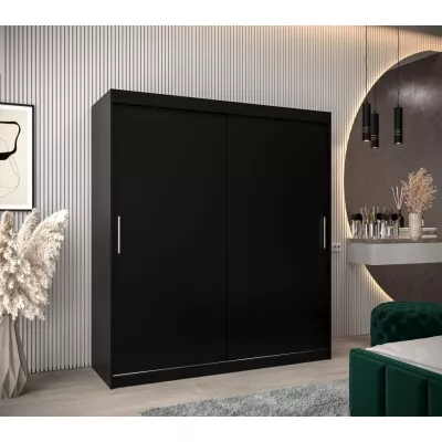 Skříň s posuvnými dveřmi v šířce 180 cm TIMEA - černá
