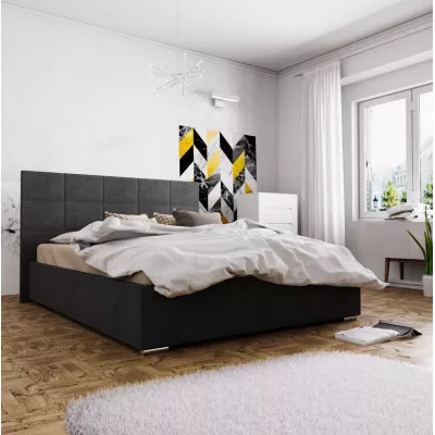 Jednolůžková čalouněná postel FLEK 4 - 120x200, černá