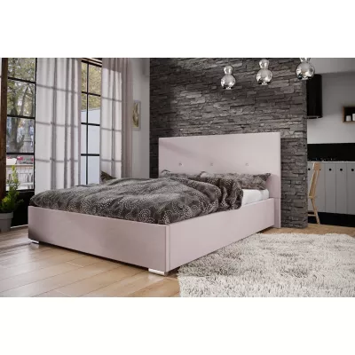 Jednolůžková postel s úložným prostorem FLEK 2 - 120x200, růžová