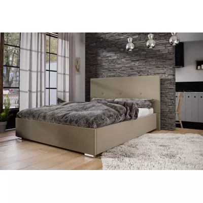 Manželská postel s úložným prostorem FLEK 2 - 180x200, béžová