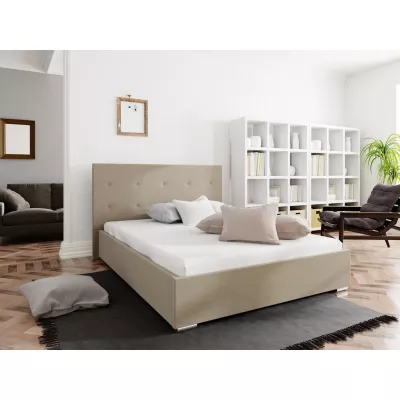 Manželská postel s úložným prostorem FLEK 1 - 140x200, béžová