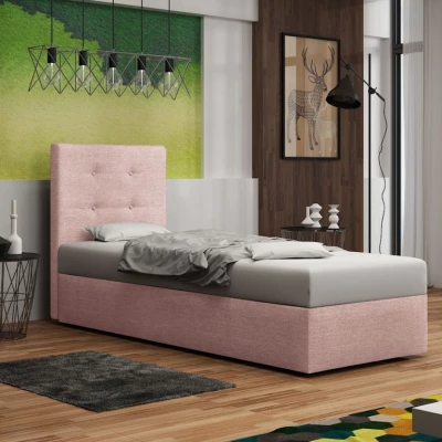 Čalouněná postel DELILAH 1 COMFORT - 90x200, růžová