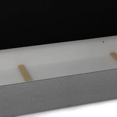 Čalouněná postel s úložným prostorem DELILAH 1 - 90x200, pravá, růžová