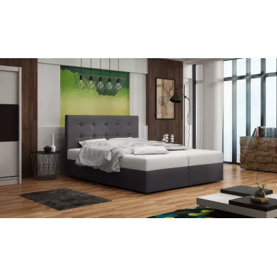 Čalouněná postel s úložným prostorem DELILAH 1 - 140x200, šedá