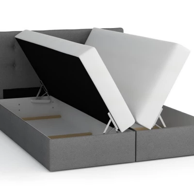 Čalouněná postel s úložným prostorem DELILAH 2 - 160x200, růžová