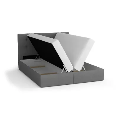 Čalouněná postel s úložným prostorem DELILAH 2 - 140x200, šedá