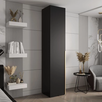 Předsíňová skříň SAVELA 1 - 50 cm, černá