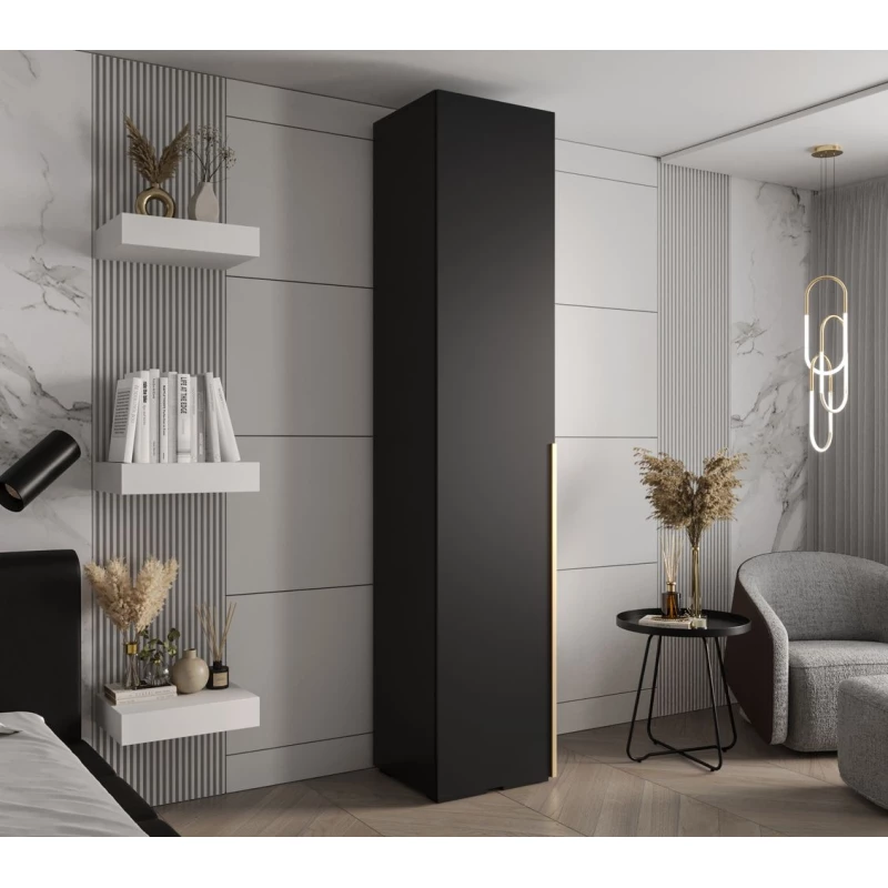 Předsíňová skříň SAVELA 1 - 50 cm, černá