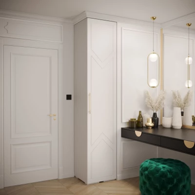 Předsíňová skříň MARIYA 5 - 50 cm, bílá