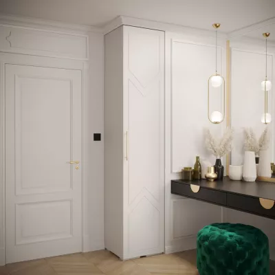 Předsíňová skříň MARIYA 5 - 50 cm, bílá