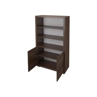 Regál s dvířky TRIXA - dub santana