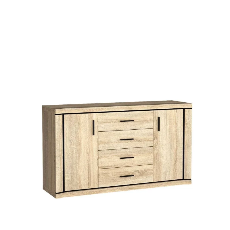 Prostorná komoda AIRA - dub sonoma