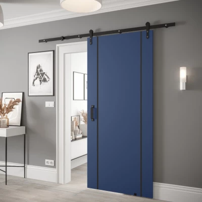 Posuvné dveře s kováním LEONTINA 10 - 90 cm, modré