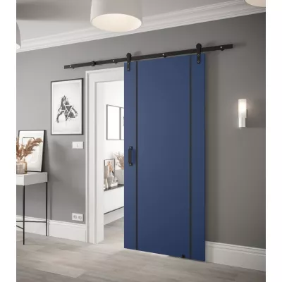Posuvné dveře s kováním LEONTINA 10 - 90 cm, modré