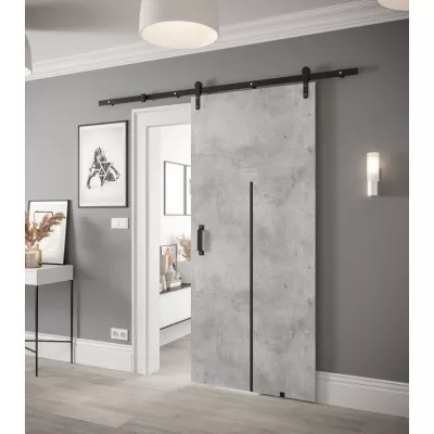 Posuvné dveře s kováním LEONTINA 11 - 90 cm, beton