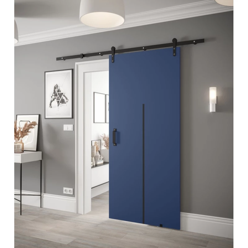 Posuvné dveře s kováním LEONTINA 11 - 90 cm, modré
