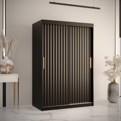 Šatní skříň RADKIN 1 - šířka 120 cm, černá