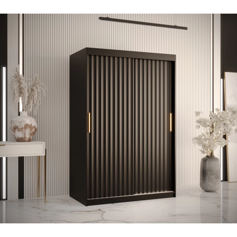 Šatní skříň RADKIN 1 - šířka 120 cm, černá