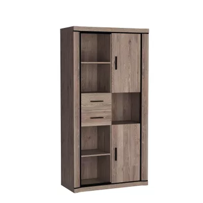 Regál se šuplíky AIRA - dub lanýž