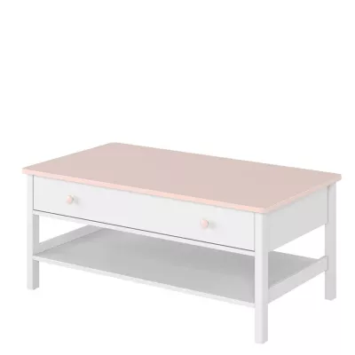 Dětský konferenční stolek LALI - bílý / růžový