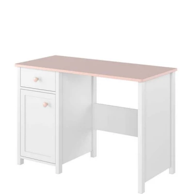 Psací stůl do dívčího pokoje LALI - bílý / růžový