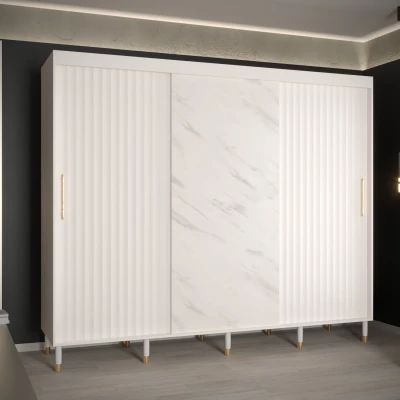 Šatní skříň SHAILA 13 - 250 cm, bílá