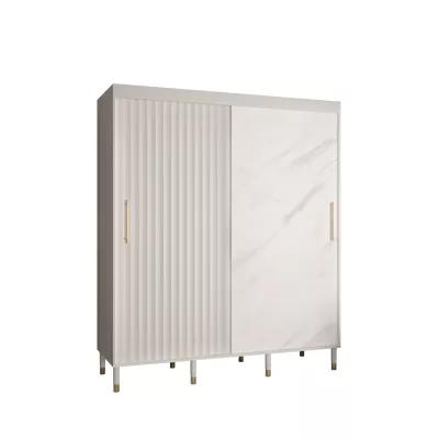 Šatní skříň SHAILA 13 - 180 cm, bílá