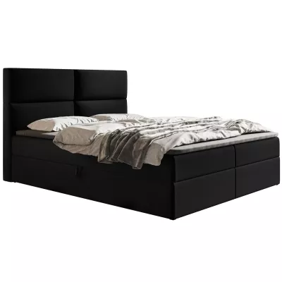 Boxspringová manželská postel CARLA 2 - 160x200, černá