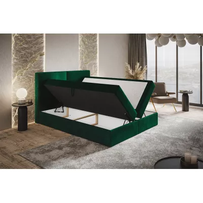 Boxspringová manželská postel CARLA 1 - 180x200, zelená