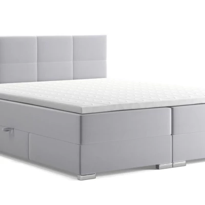Manželská postel ZORKA 1 - 180x200, šedá + topper