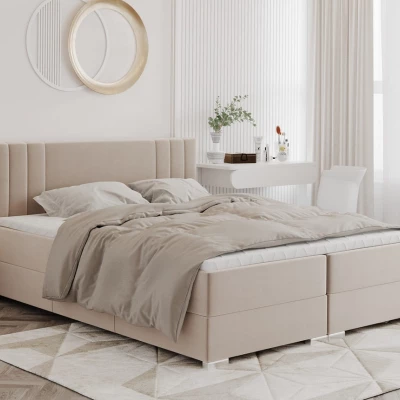 Manželská postel AGNETA 1 - 180x200, béžová