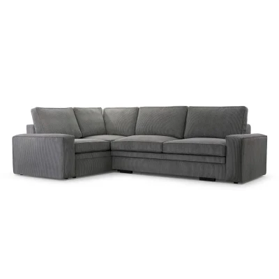 Rozkládací sedací souprava ALICA - tmavě šedá, levá