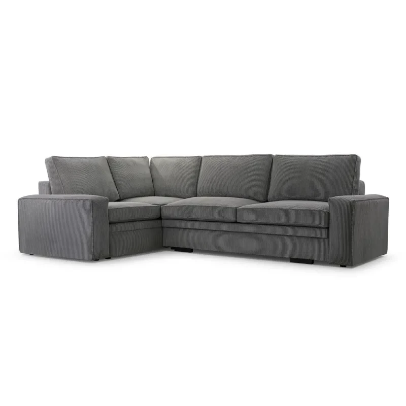 Rozkládací sedací souprava ALICA - tmavě šedá, levá