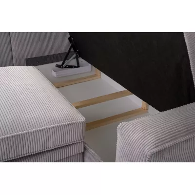 Rozkládací sedací souprava ALICA - tmavě šedá, levá