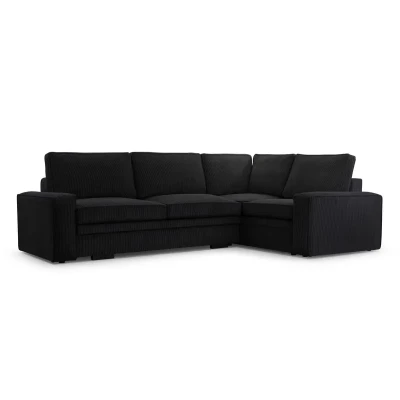 Rozkládací sedací souprava ALICA - černá, pravá