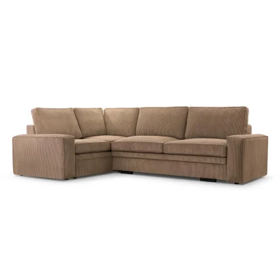 Rozkládací sedací souprava ALICA - tmavě béžová, levá