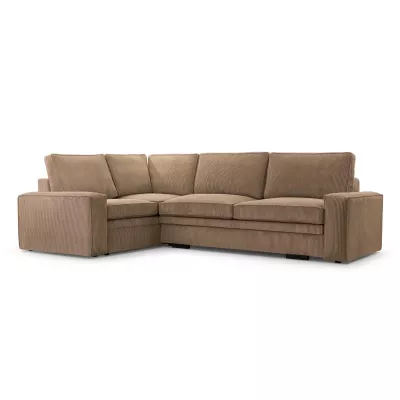 Rozkládací sedací souprava ALICA - tmavě béžová, levá