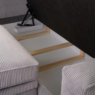 Rozkládací sedací souprava ALICA - tmavě béžová, levá