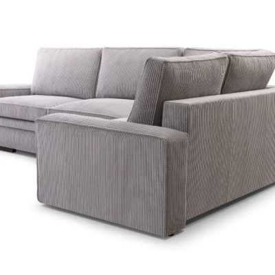 Rozkládací sedací souprava ALICA - světle šedá, pravá