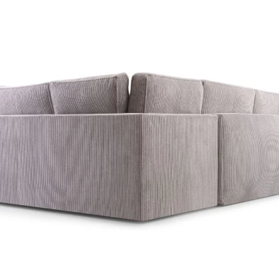 Rozkládací sedací souprava ALICA - světle šedá, pravá