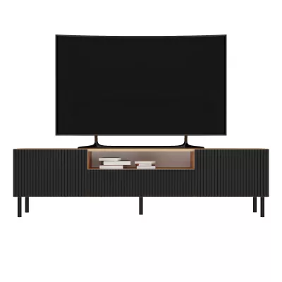 TV stolek FREDO 1 - hnědý / černý