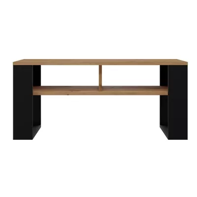 Konferenční stolek s poličkou LAUREN 3 - dub artisan / černý