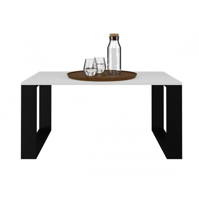 Konferenční stolek LAUREN 1 - bílý / černý