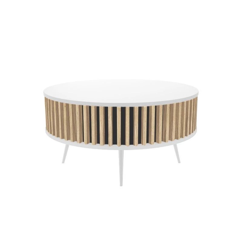 Konferenční stolek RORY - dub / bílý