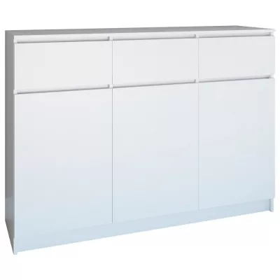 Široká kombinovaná komoda ELBE - bílá