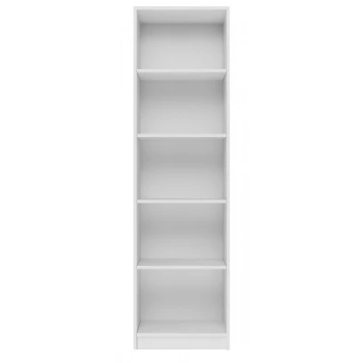 Úzká knihovna RAUNO - 50 cm, bílá