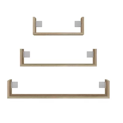 Set 3x závěsná polička TARMO - dub sonoma