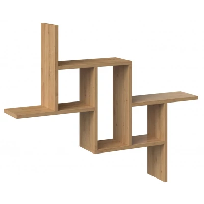 Regál na zeď KASPAR - dub artisan