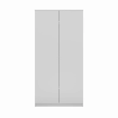 Dvoudveřová šatní skříň 90 cm TAUNO - bílá