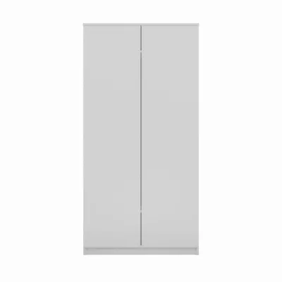 Dvoudveřová šatní skříň 90 cm TAUNO - bílá